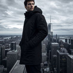 Classic Slate Grey Peacoat